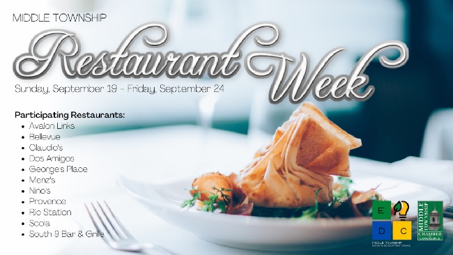 Middle Township Restaurant Week poster